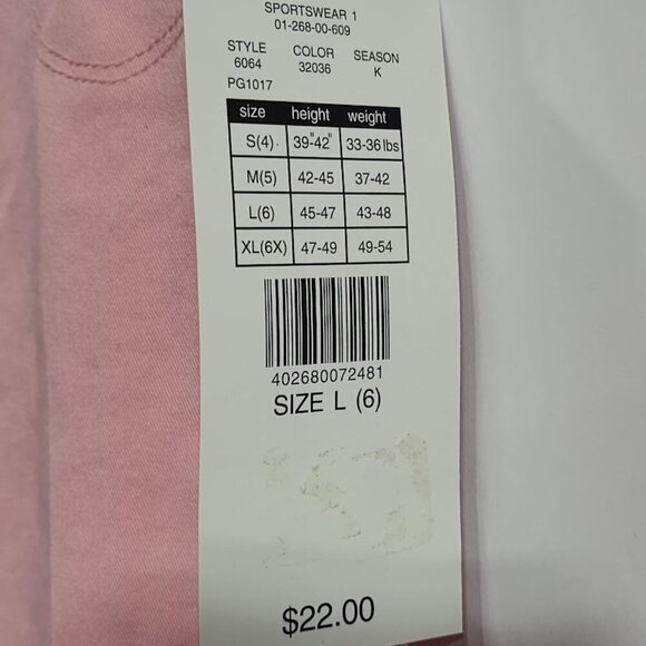 Just Friends Y2K Cotton & Spandex Pink Girl's Pant Size 6 NWT - Picture 6 of 9